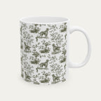 Irish Setter Sage Green Toile Mug