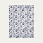 Sphynx Cat Toile De Jouy Fleece Blanket