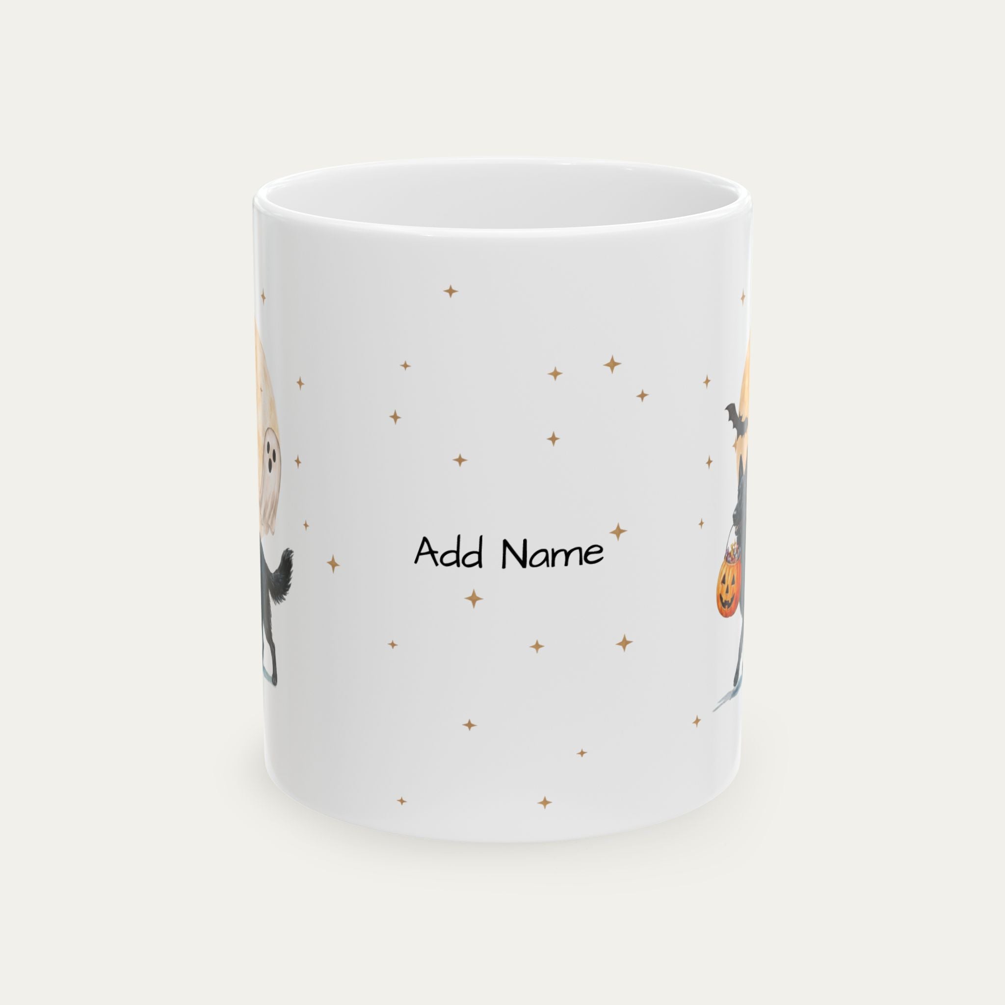 Custom German Shepherd Black Halloween mug