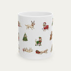 Goldendoodle Cream Christmas Mug
