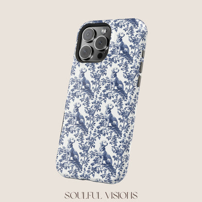 Labrador Toile De Jouy Magnetic Phone Case