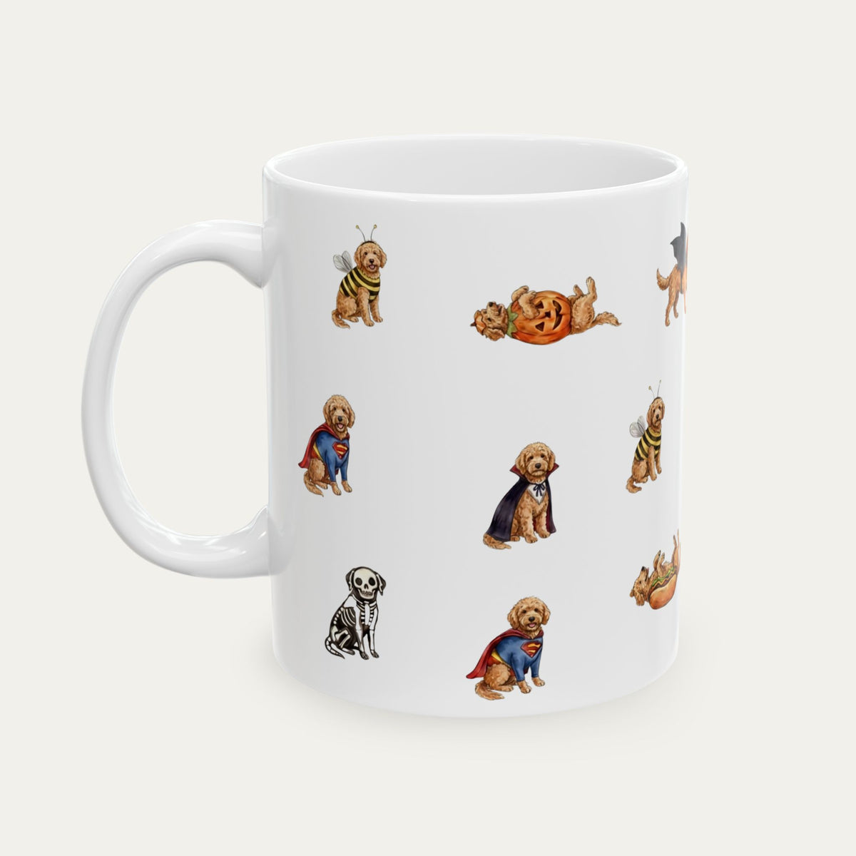 Goldendoodle Apricot Halloween mug
