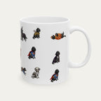Poodle Black Halloween mug