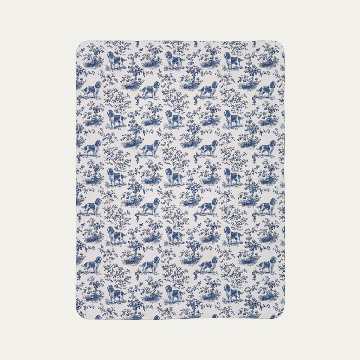English Springer Spaniel  Toile De Jouy Fleece Blanket
