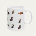 Border Collie Brown Halloween mug