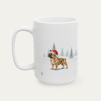 Custom French Bulldog Brindle Christmas Santa Hat Mug