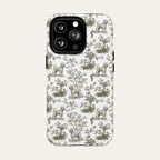 Wheaten Terrier Sage Green Toile phone Case