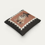 Bulldog Halloween Woven Pillow