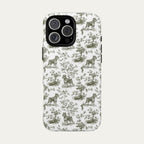Schnauzer Sage Green Toile phone Case