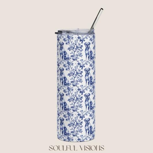 Boxer Stainless Steel Tumbler With Straw, 20oz