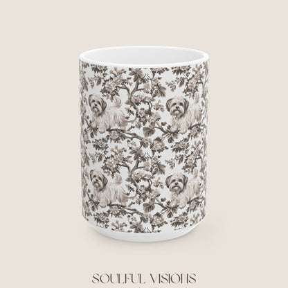 Maltese Toile De Jouy Mug