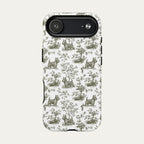 Scottish Terrier Sage Green Toile phone Case