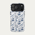 Dalmatian Blue Toile Phone case