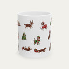 Australian Shepherd Red tri color Christmas Mug