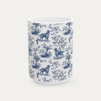 Irish Setter Blue Toile Mug