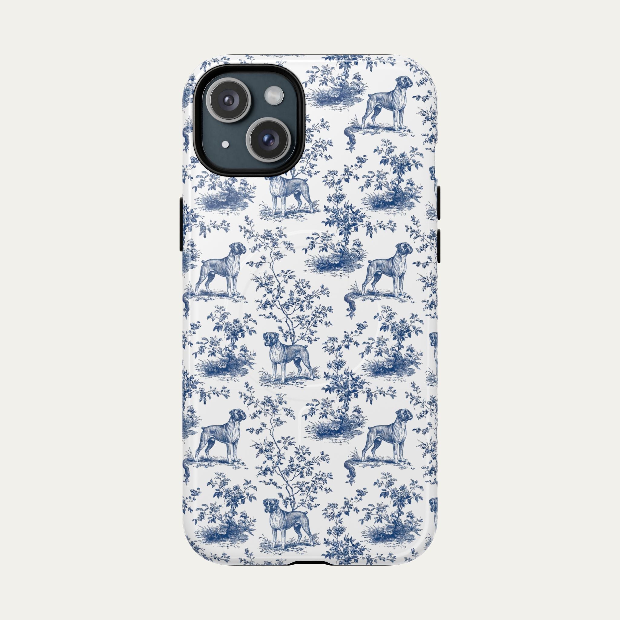 Boxer Blue Toile Phone case
