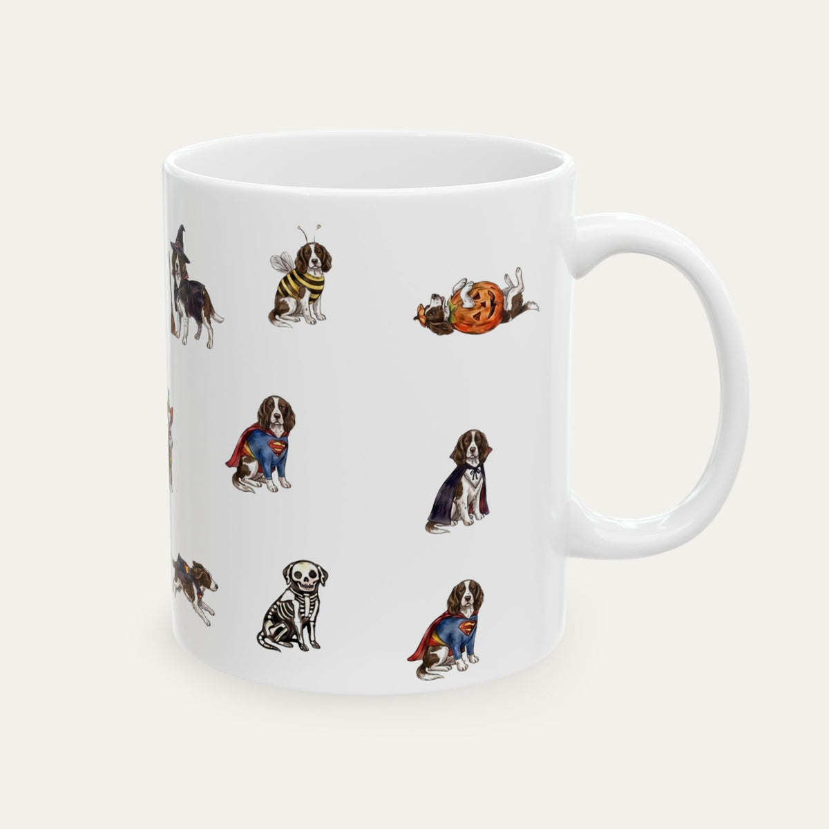 Springer Spaniel Halloween mug