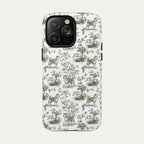 Akita Sage Green Toile phone Case