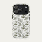 Chihuahua Shorthaired Sage Green Toile phone Case