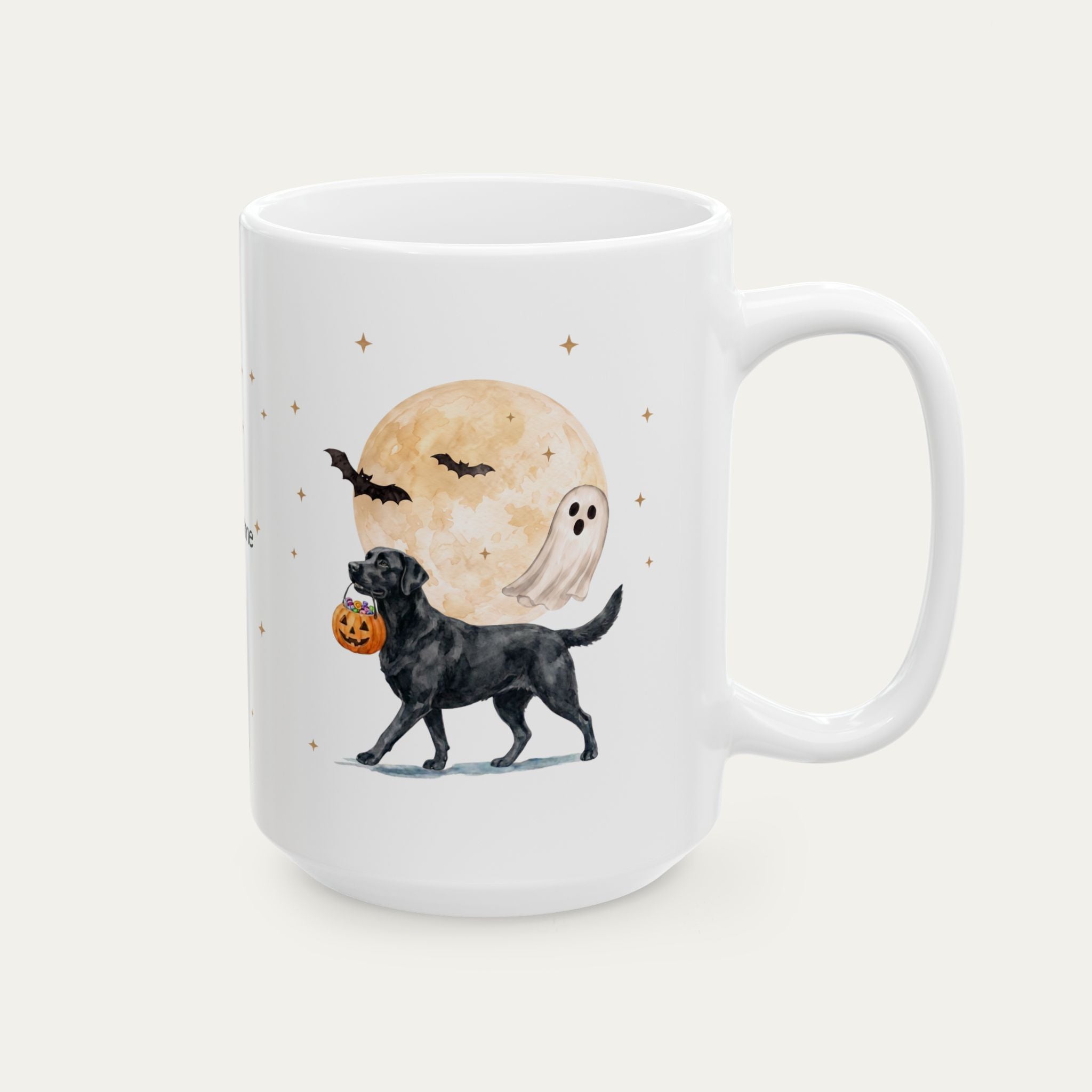 Custom Labrador Black Halloween mug
