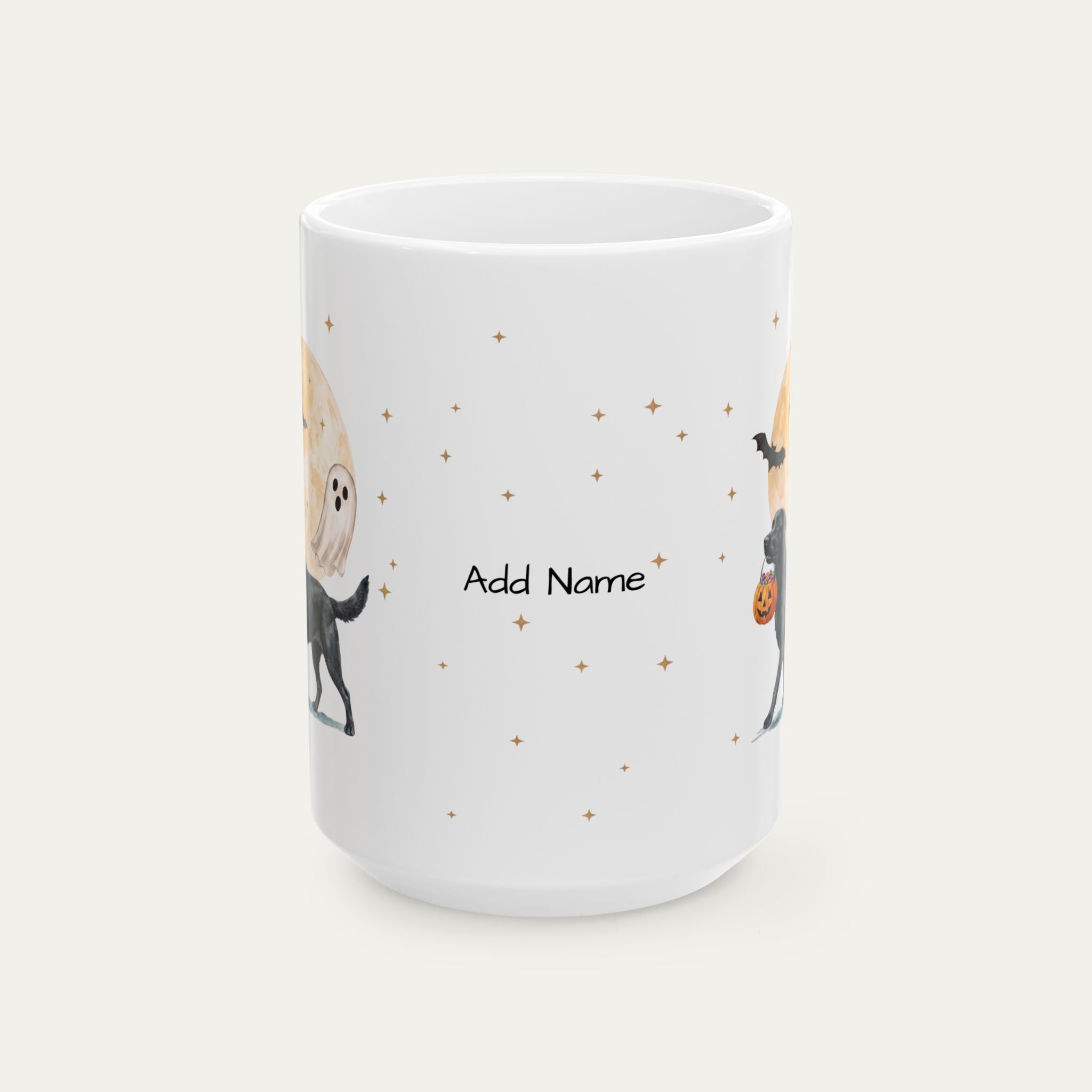 Custom Labrador Black Halloween mug