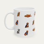 Labradoodle Red Halloween mug