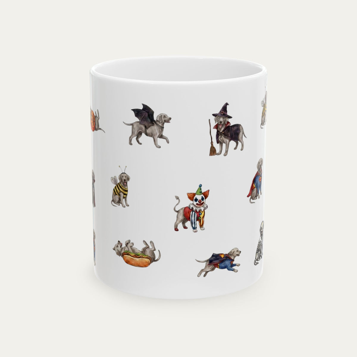Weimaraner Halloween mug