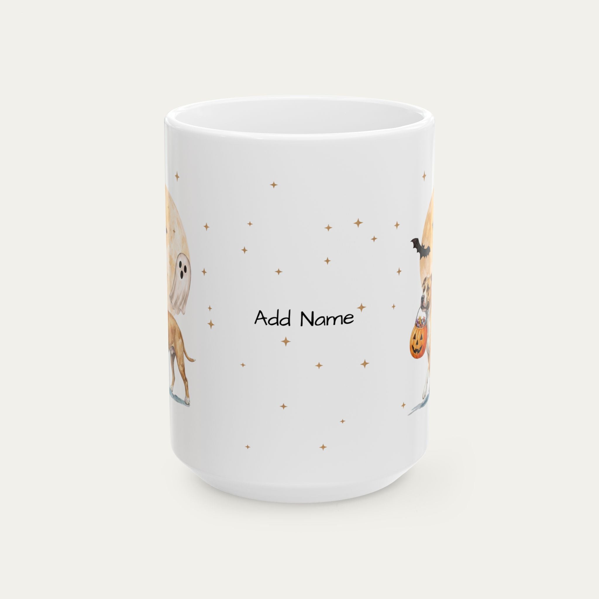 Custom Pitbull Halloween mug