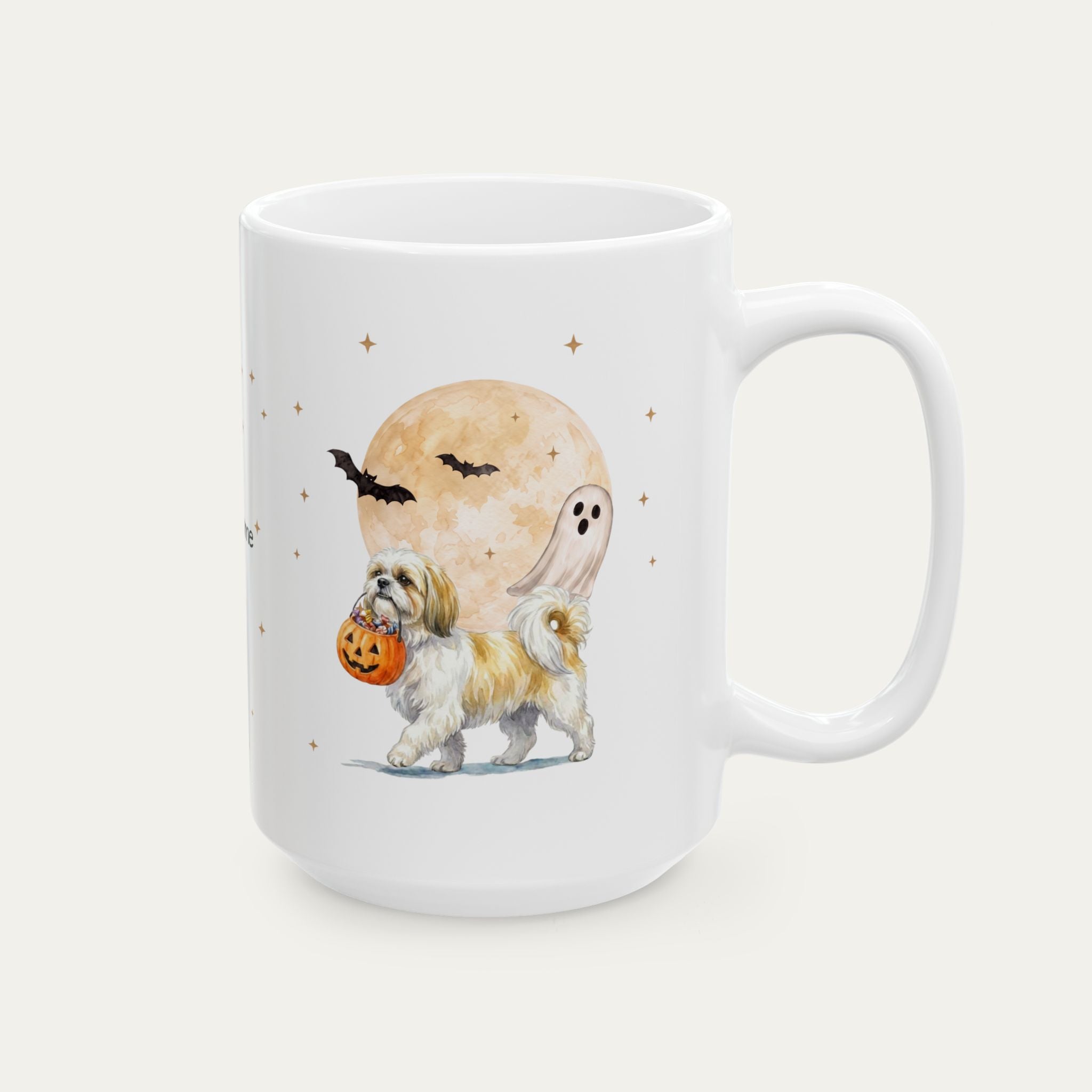 Custom Shih Tzu Halloween mug