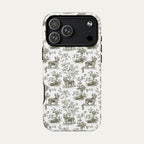 Yorkshire Terrier Sage Green Toile phone Case