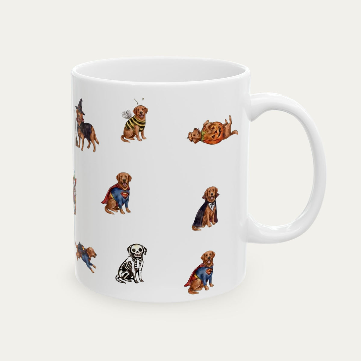 Red Fox Labrador Halloween Mug
