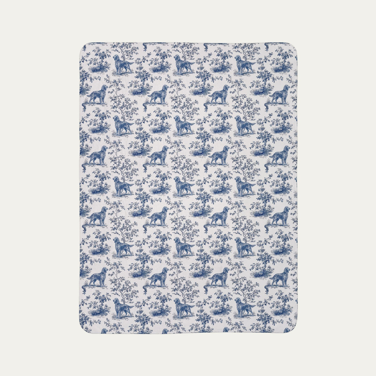 Irish Setter  Toile De Jouy Fleece Blanket