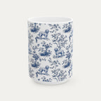Goldendoodle Blue Toile Mug