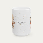 Custom Red Fox Labrador Halloween mug