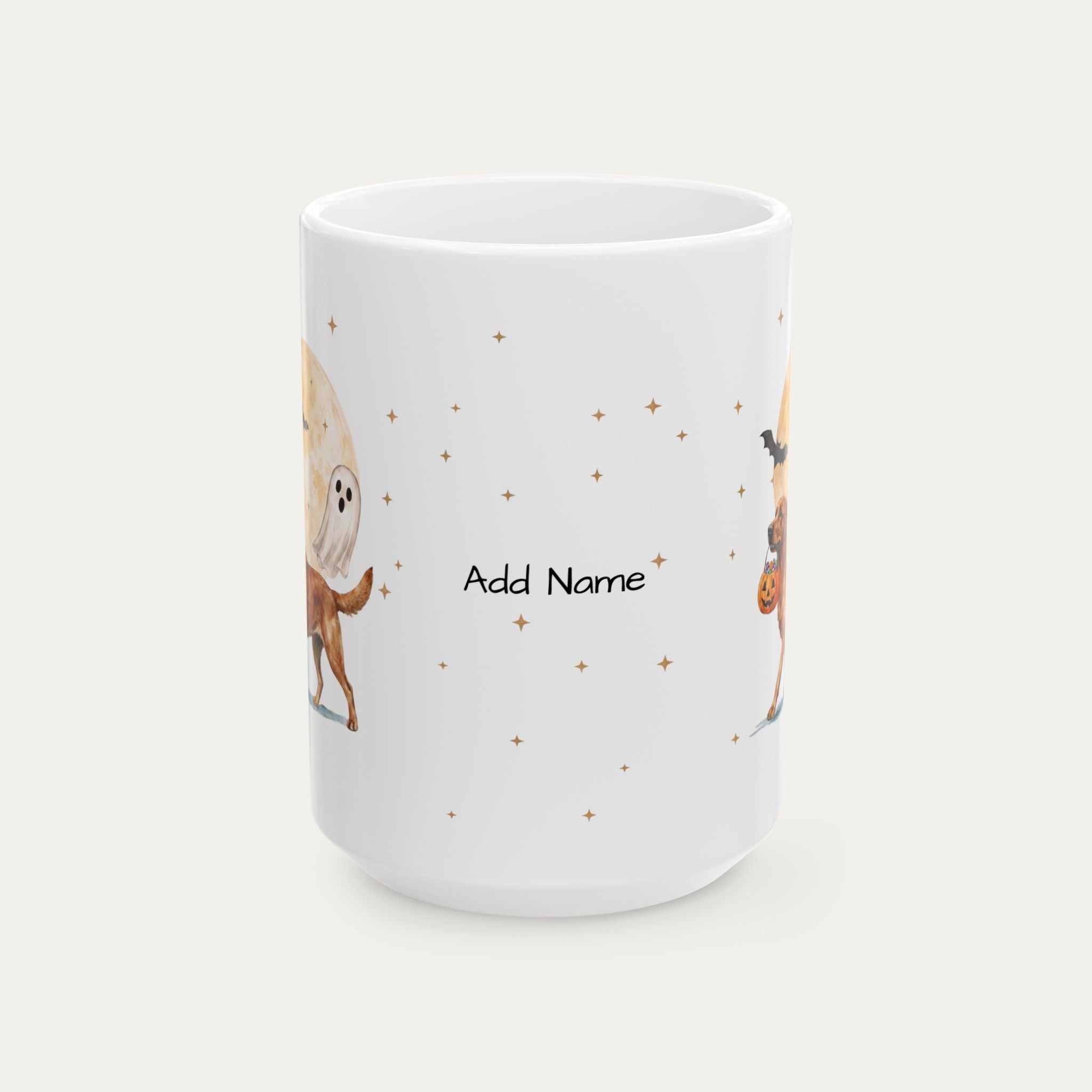 Custom Red Fox Labrador Halloween mug
