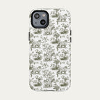 Ragdoll Cat Sage Green Toile phone Case