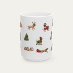 Great Dane Fawn Christmas Mug