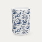 Wirehaired Pointing Griffon Blue Toile Mug