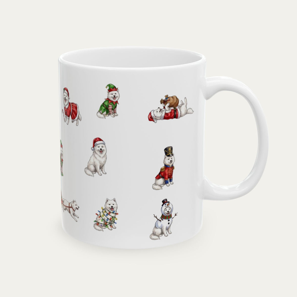 Samoyed Christmas Mug