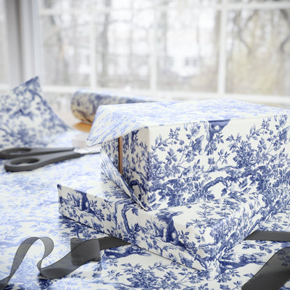 French bulldog French Toile De Jouy Wrapping Paper
