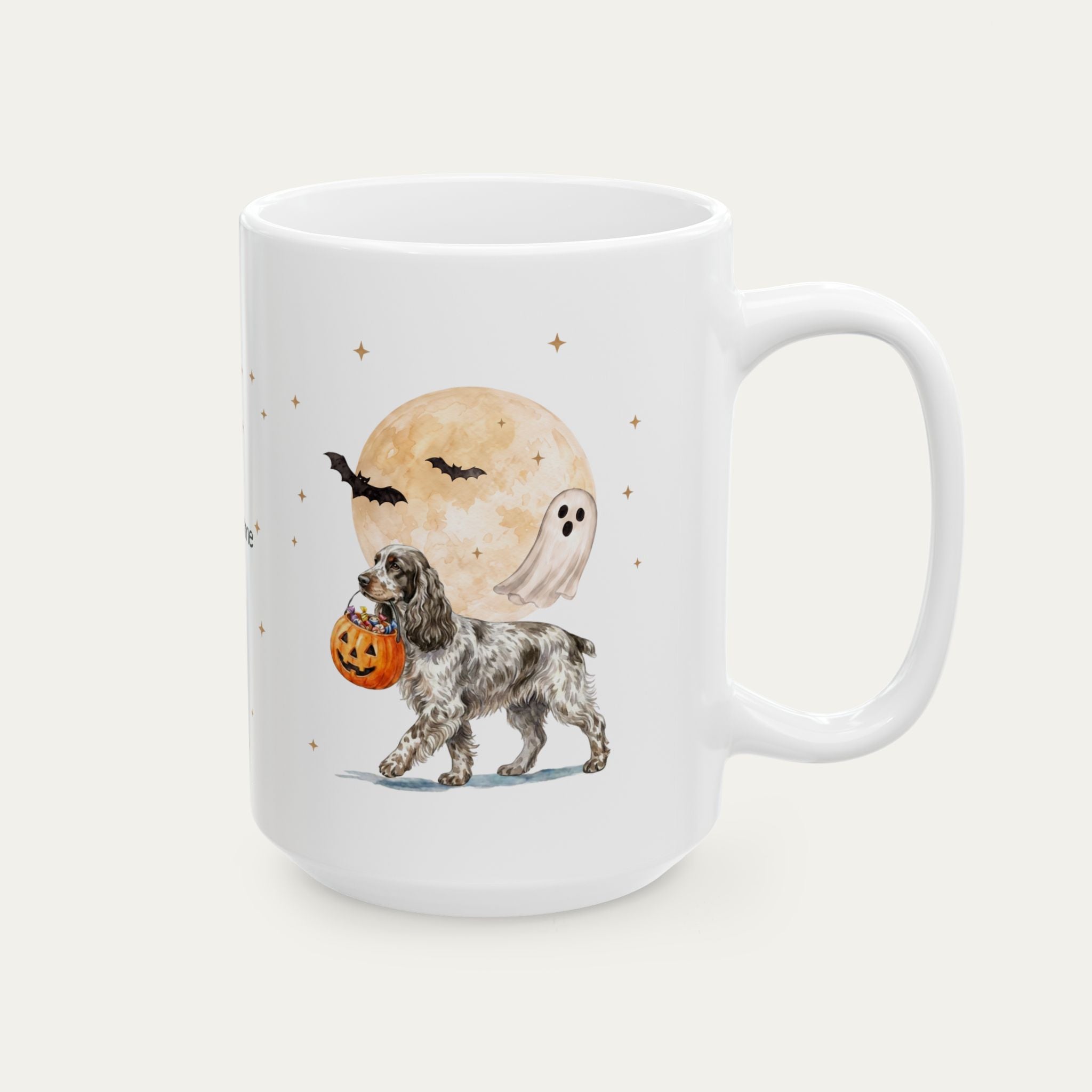 Custom English Cocker Spaniel Halloween mug