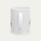 Custom Basset Hound Red and White Christmas Santa Hat Mug