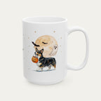 Custom Corgi Tri Color Halloween mug