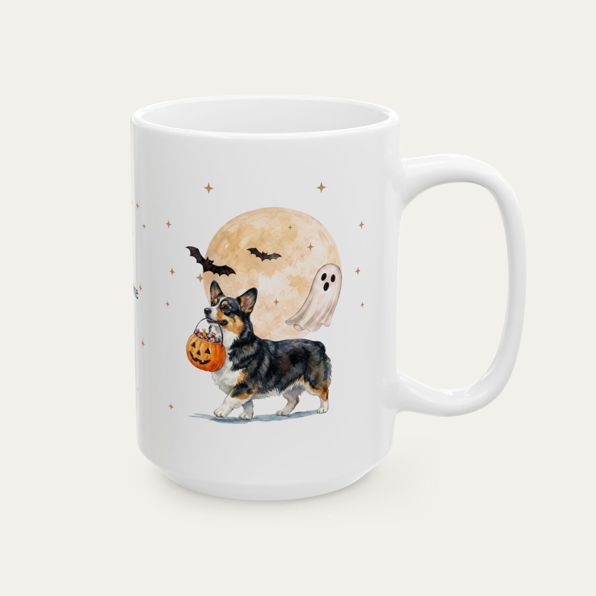 Custom Corgi Tri Color Halloween mug
