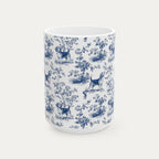 Beagle Blue Toile Mug