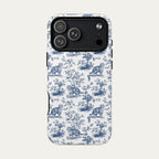 Scottish Fold Cat Blue Toile Phone case