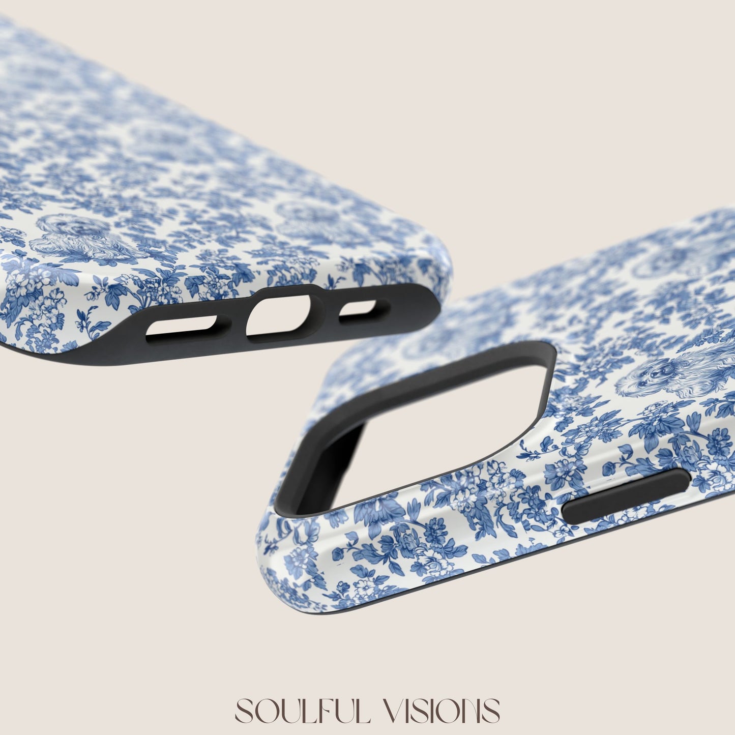 Havanese Toile De Jouy Magnetic Phone Case