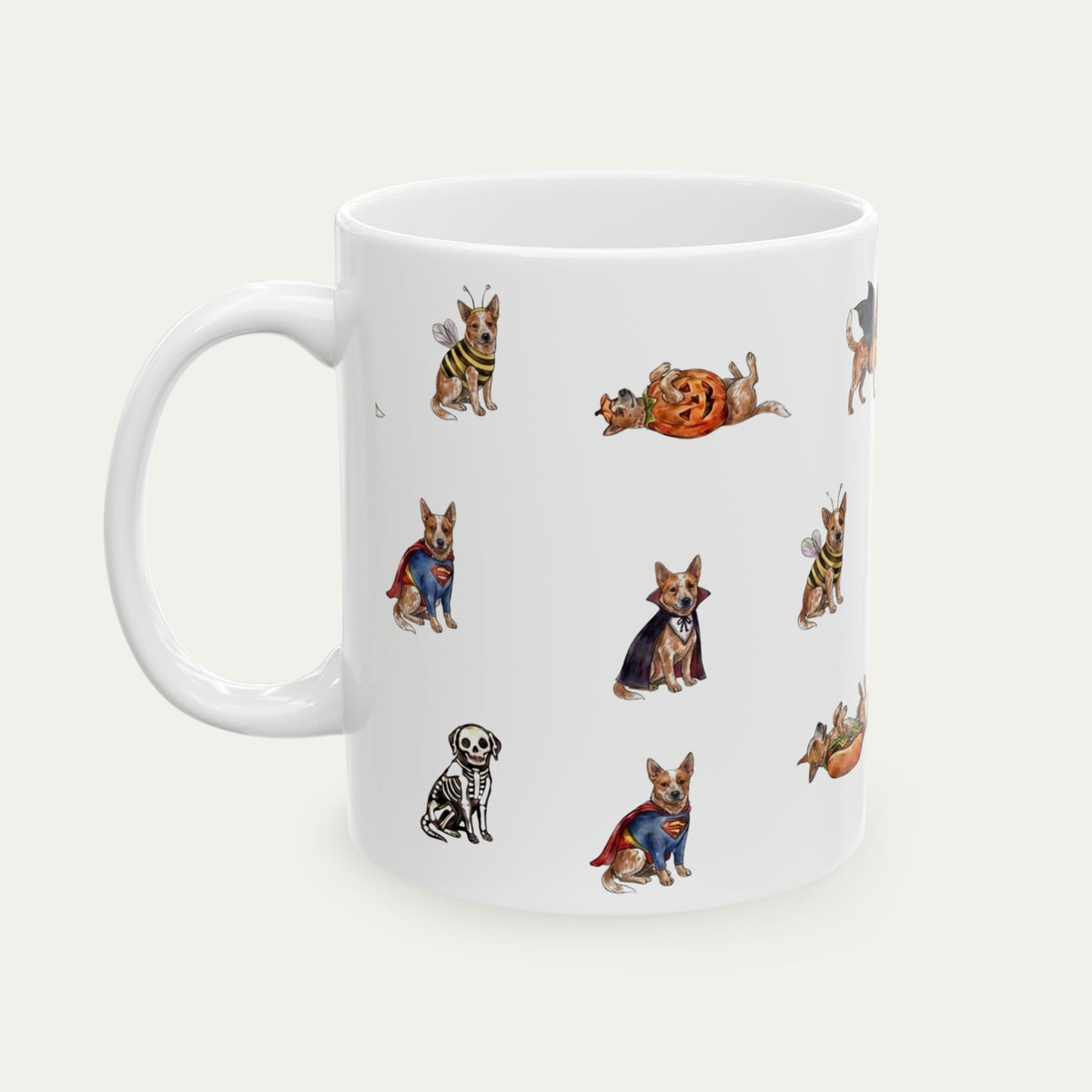Australian Cattle Red Halloween mug