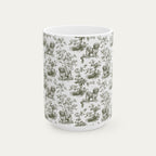 Havanese Sage Green Toile Mug