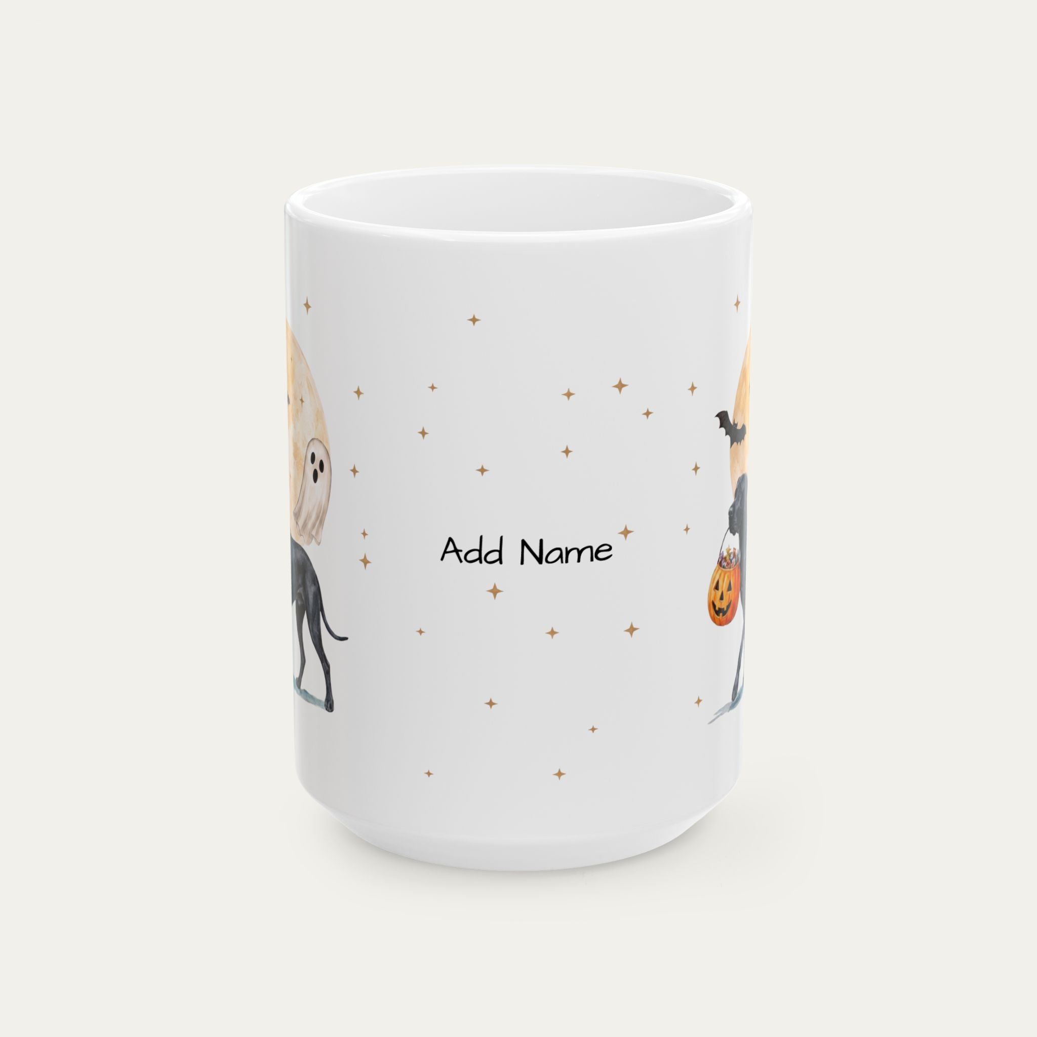 Custom Great Dane Black Halloween mug
